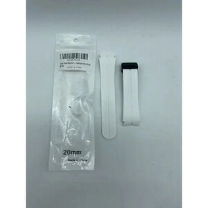 Watch Band for Samsung Galaxy Watch 5 Pro‎ 20mm Sport Silicone White 40mm 44mm